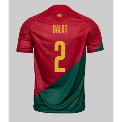 Fotballdrakt Herre Portugal Diogo Dalot #2 Hjemmedrakt VM 2022 Kortermet